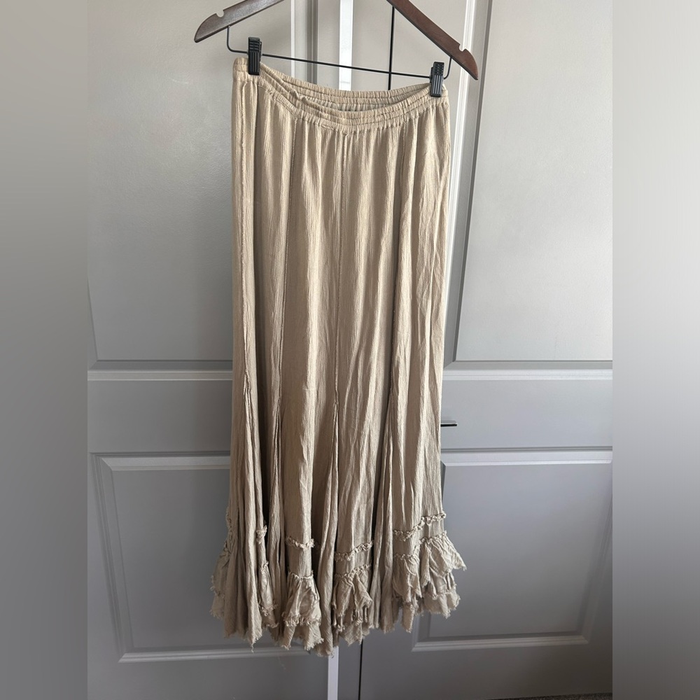 Free People Cypress Maxi Skirt – Size Small festival western boho cowgirl #53 - Picture 2 of 9
